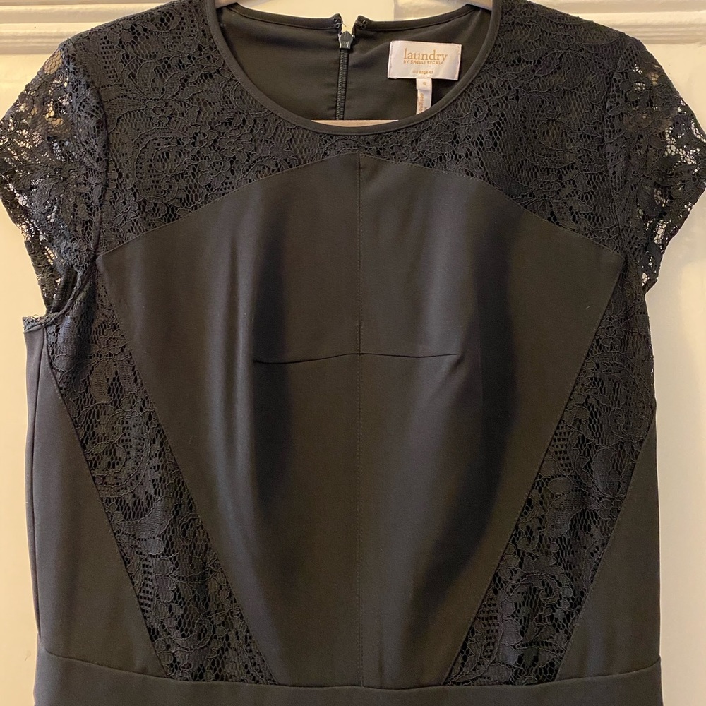 Black Lace Inset Jumpsuit